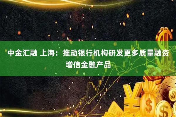 中金汇融 上海：推动银行机构研发更多质量融资增信金融产品